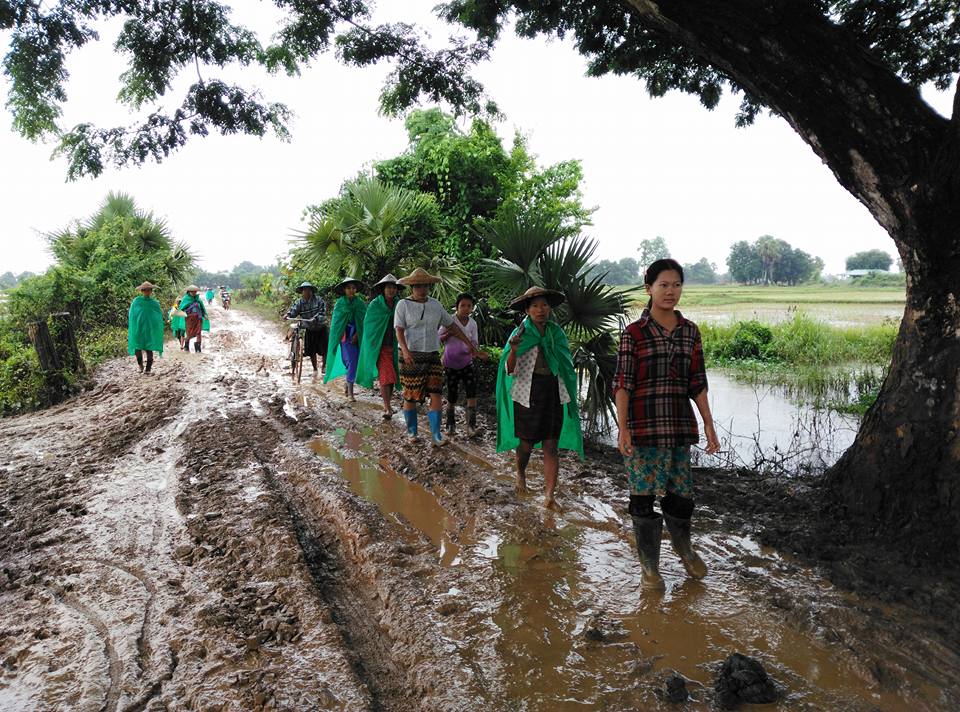 မုိးအဆက္မျပတ္ ရြာသြန္းမႈေၾကာင့္ ေကာလင္း ေရေဘးကူညီေရး အခက္ႀကံဳ (ဓာတ္ပုံ)