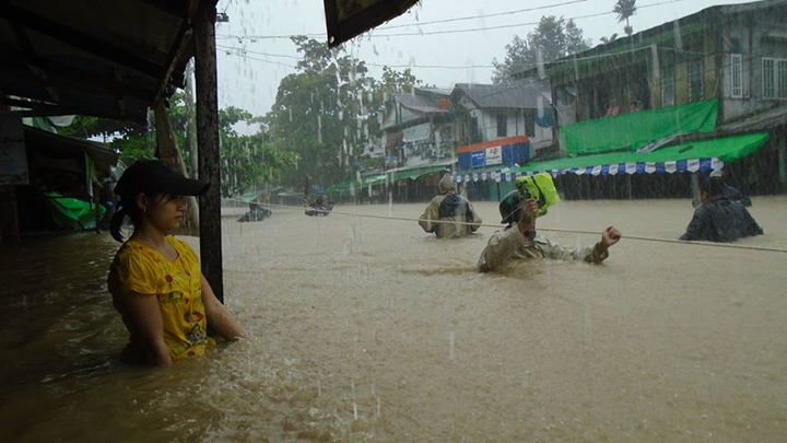 ရခိုင္ တြင္ ၿမိဳ႕နယ္ ၇ ခုလုံး ေရႀကီး၊ ၉ ဦးေသ