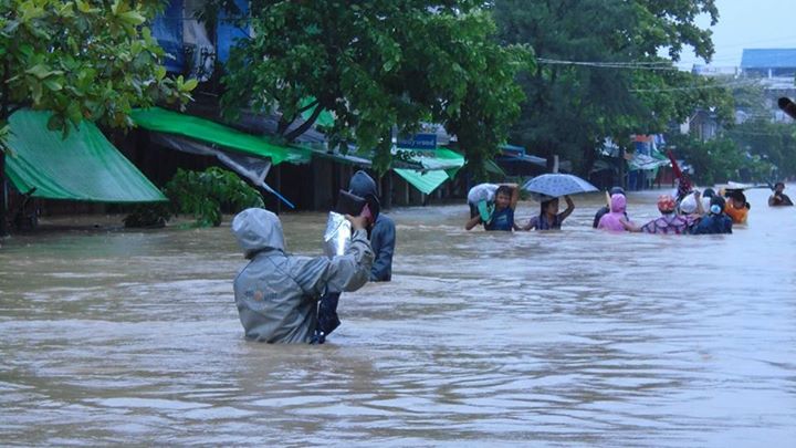 ျမန္မာႏုိင္ငံတ၀န္း ဧက ၈ သိန္းခြဲေက်ာ္ ေရနစ္ျမဳပ္ေနဟု သတင္းထုတ္ျပန္