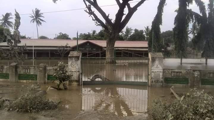 ေရႀကီးမႈေၾကာင့္ စာသင္ေက်ာင္းေပါင္း ၁၃၀၀ ေက်ာ္ ပိတ္ထား