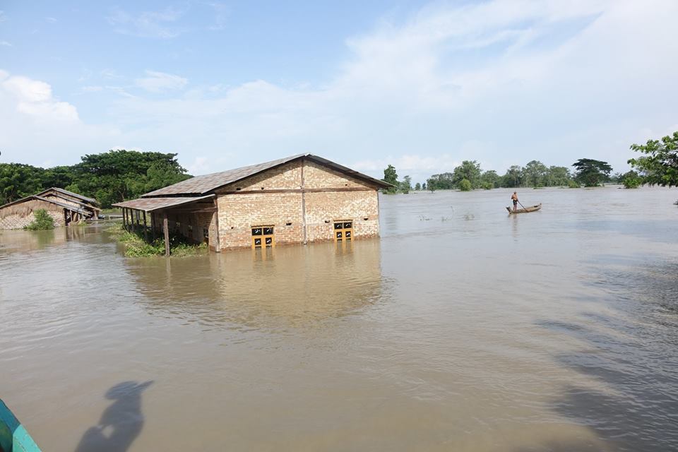 ပဲခူးအေနာက္ပုိင္း မိုးညိဳၿမိဳ႕နယ္ရွိ ေက်းရြာအခ်ဳိ႕ ေရနစ္ျမဳပ္ (ဓာတ္ပုံ)