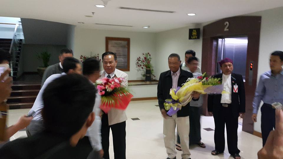 တိုင္းရင္းသားေတာ္လွန္ေရးအဖြဲ႔ ၅ ဖြဲ႔ထိပ္သီးေခါင္းေဆာင္မ်ား ရန္ကုန္ေရာက္