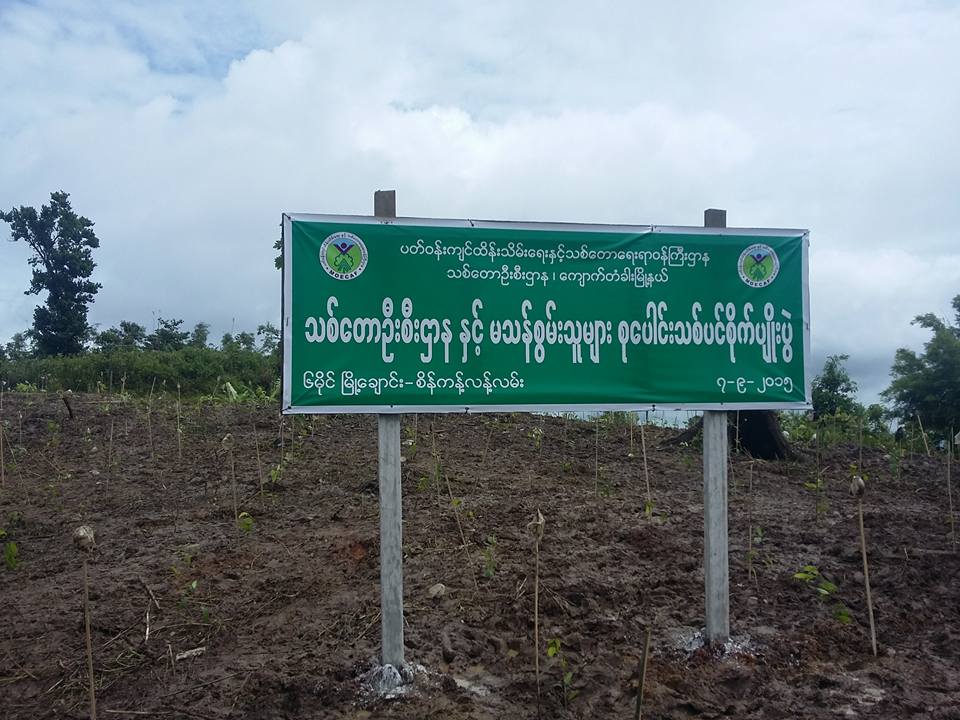 သဘာ၀ပတ္၀န္းက်င္ထိန္းသိမ္းေရး မသန္စြမ္းသူမ်ားအဖြဲ႔ စုေပါင္းသစ္ပင္စုိက္