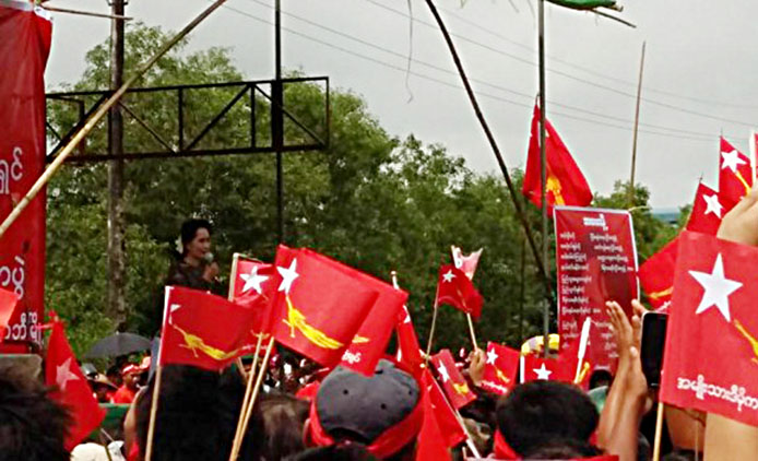 အန္အယ္လ္ဒီပါတီ ကိုကိုးကၽြန္း မဲဆြယ္စည္း႐ုံးေရးခရီးစဥ္ တားဆီးခံရ