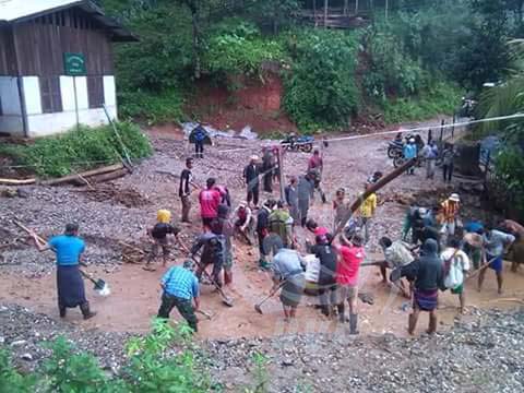 ေမာ္ခ်ီးေဒသ မိုးႀကီး ေျမၿပိဳမႈေၾကာင့္ ေသဆံုး ၂၈ ဦးအထိ တိုးလာ