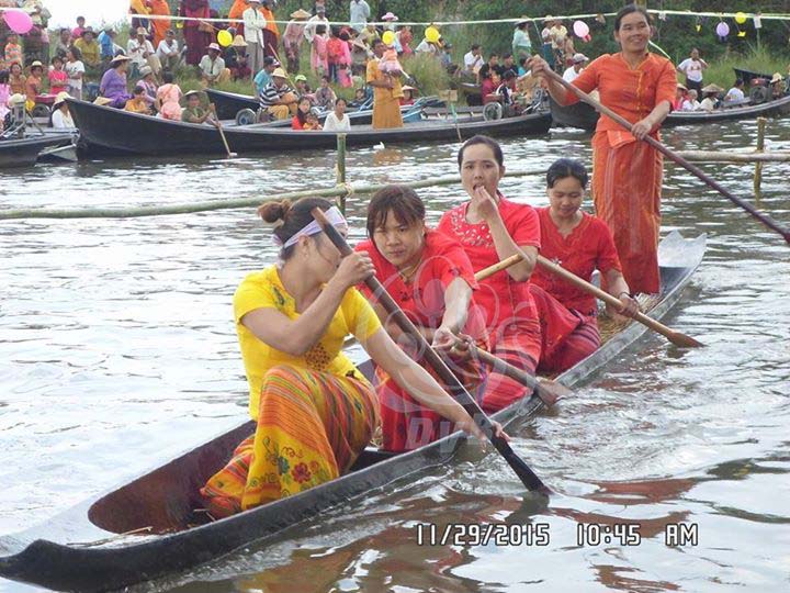 ရွမ္းျပည္ေတာင္ပိုင္း ပုန္းအင္းေဒသ ႐ုိးရာေလွၿပိဳင္ပြဲ က်င္းပ