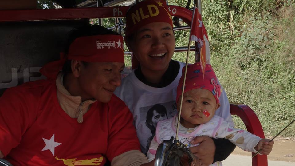 ခ်င္းျပည္နယ္ မင္းတပ္ၿမိဳ႕နယ္အတြင္း အန္အယ္လ္ဒီပါတီ မဲဆြယ္စည္း႐ုံးေရးျမင္ကြင္း (ဓာတ္ပုံ)