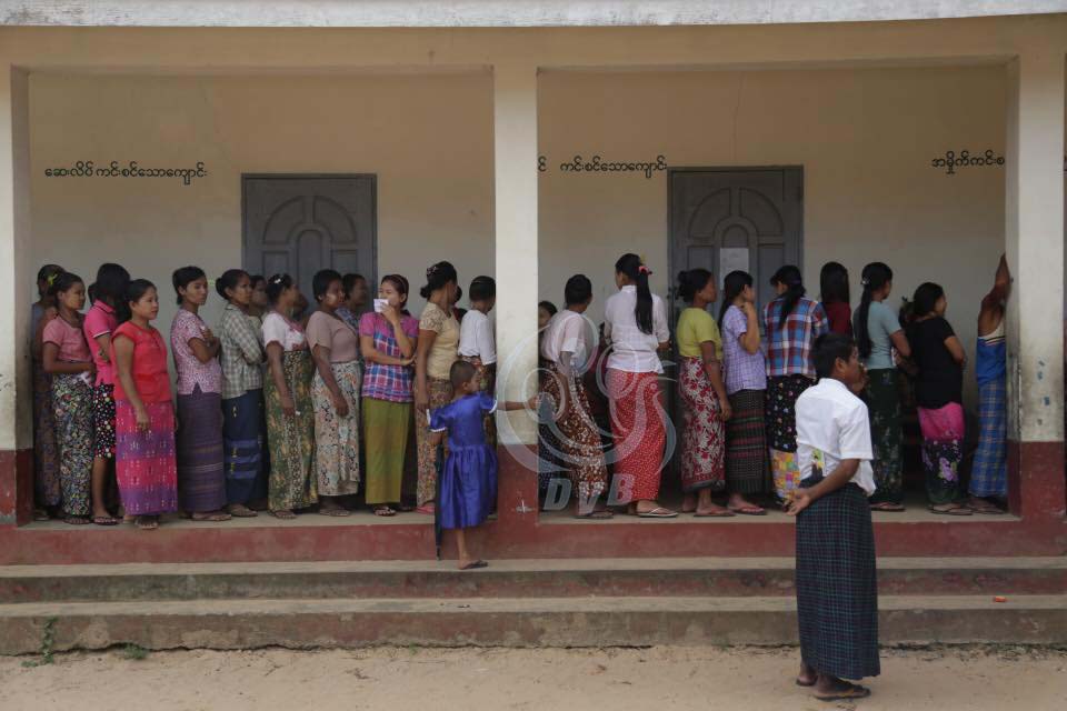 ေကာ့မႉးၿမိဳ႕နယ္ မဲ႐ုံမ်ားျမင္ကြင္း