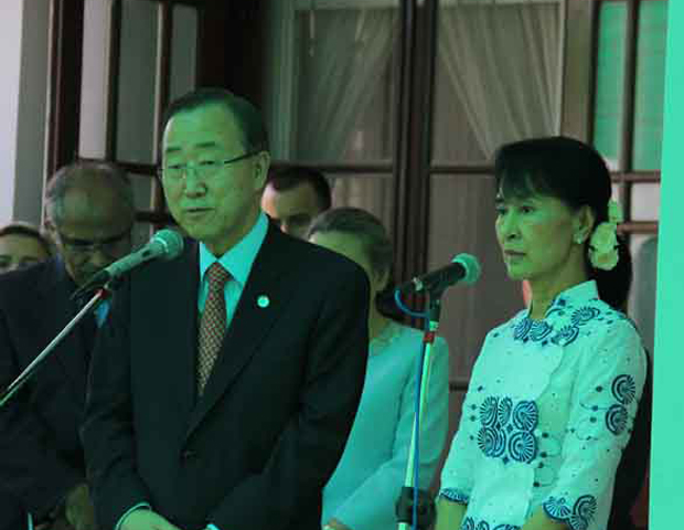 ျမန္မာ့ဒီမိုကေရစီျပဳျပင္ေျပာင္းလဲေရးတြင္ ကုလသမဂၢ ဆက္အားေပးကူညီသြားမည္ဟု ကတိျပဳ
