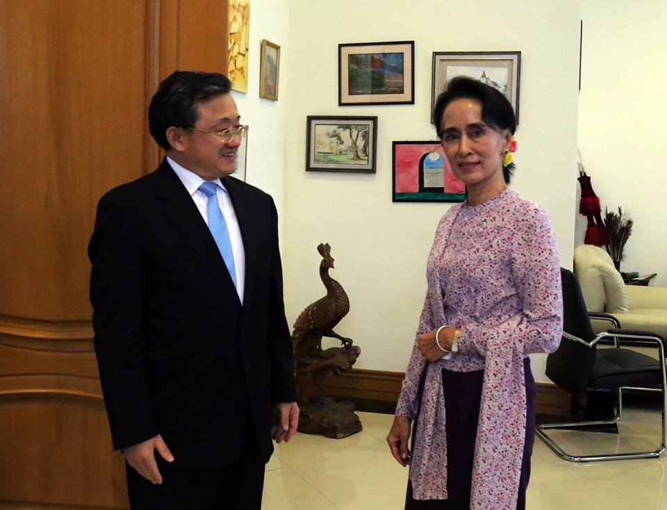 တ႐ုတ္ လက္ေထာက္ႏိုင္ငံျခားေရး၀န္ႀကီး ေဒၚေအာင္ဆန္းစုၾကည္ကို လာေရာက္ေတြ႔ဆံု