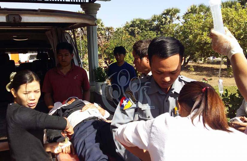 အင္ပင္ရဲစခန္းတြင္ တရားခံက ရဲတပ္ၾကပ္ကို ေပါက္တူးျဖင့္ခုတ္ၿပီး ထြက္ေျပး