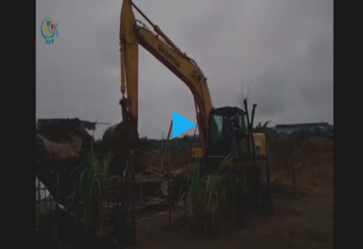 ရဲတပ္ဖဲြ႔ႏွင့္ စည္ပင္တို႔ မဂၤလာၿမိဳ႕နယ္ရွိ က်ဴးေက်ာ္တဲမ်ား ရွင္းလင္း (႐ုပ္သံ)
