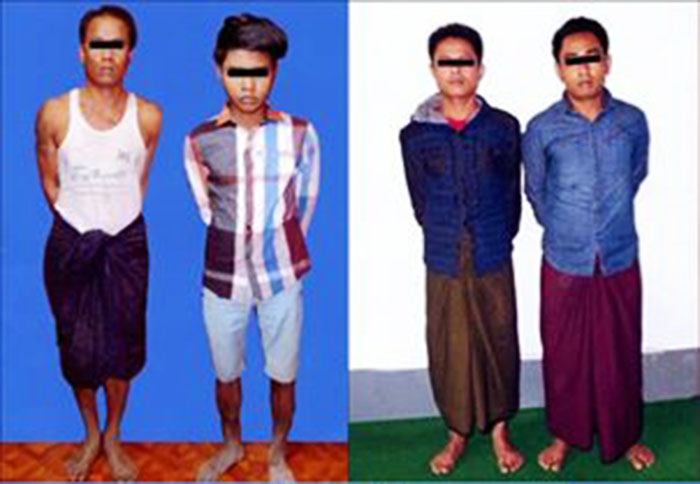 ဓားျဖင့္ခုုတ္ၿပီး တိမ္းေရွာင္ေနသည့္ ေၾကးစားလူမိုုက္မ်ားကိုု ရဲတပ္ဖြဲ႔ ေဖာ္ထုတ္ဖမ္းဆီး