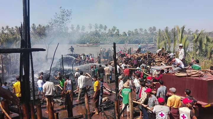 ေရးၿမိဳ႕နယ္တြင္ တေန႔တည္း မီးေလာင္ကြ်မ္းမႈ ၃ ေနရာျဖစ္ပြား