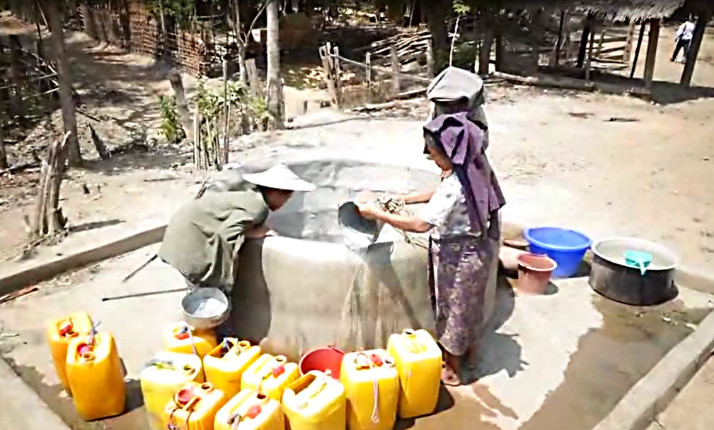 ပန္းေတာင္းၿမိဳ႕နယ္က ေက်းရြာအခ်ဳိ႕ ေရရွားပါးလာ