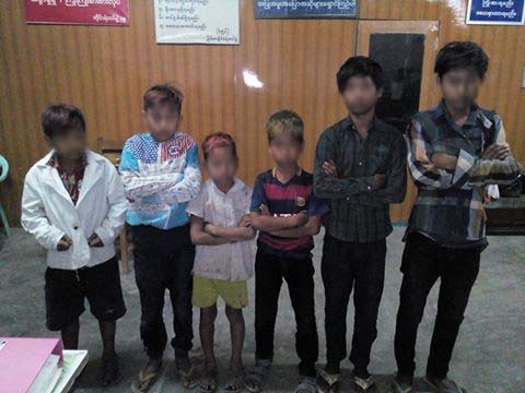 အုပ္စုလိုက္ ပစၥည္းခိုးယူေနသည့္ ကေလး ၆ ဦးကို ကေလးၿမိဳ႕တြင္ ဖမ္းဆီး