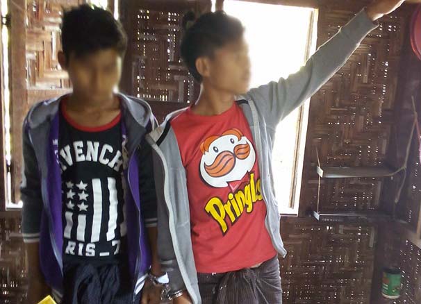 ဆိုင္ကယ္စီး လုယက္သူ ၂ ဦးကို ကေလးၿမိဳ႕တြင္  ဖမ္းဆီး