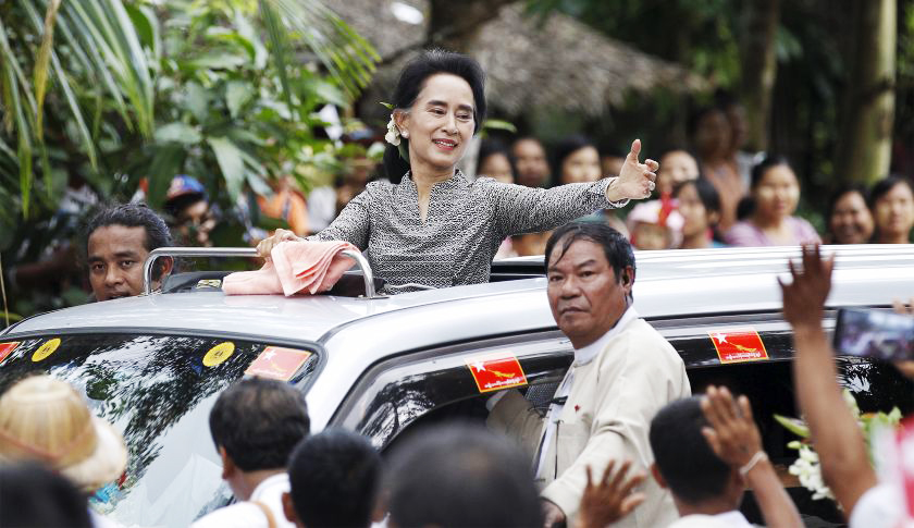 ကမၻာ့အႀကီးက်ယ္ဆံုး ေခါင္းေဆာင္စာရင္းတြင္ ေဒၚေအာင္ဆန္းစုၾကည္ တတိယေနရာ ရပ္တည္