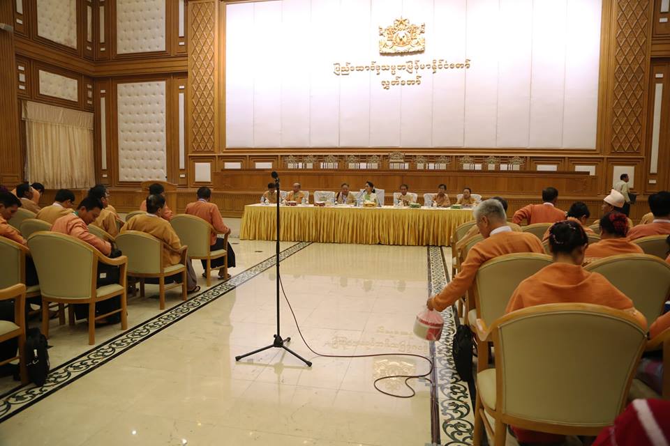 ေဒၚေအာင္ဆန္းစုၾကည္ႏွင့္ အန္အယ္လ္ဒီကိုယ္စားလွယ္မ်ား ေတြ႔ဆံုမႈအေပၚ ဦး၀င္းထိန္ ေျပာၾကားခ်က္ (႐ုပ္သံ)