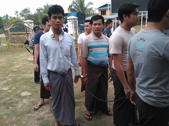 ရကၡိဳင့္တပ္မေတာ္ႏွင့္ ဆက္သြယ္မႈျဖင့္ ရခိုင္လူငယ္ ၆ ဦးကို ေထာင္ဒဏ္မ်ား ခ်မွတ္