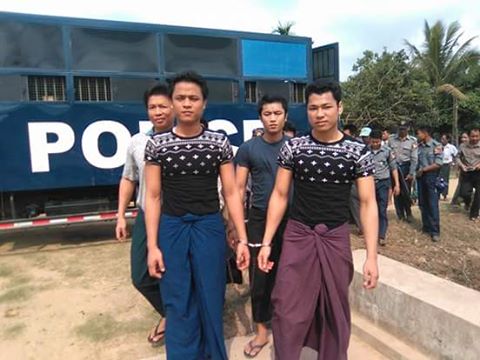 ရကၡိဳင့္တပ္မေတာ္ႏွင့္ဆက္သြယ္မႈျဖင့္ ရခိုင္လူငယ္ ၆ ဦးကို ေထာင္ဒဏ္ ၅ ႏွစ္စီ ခ်မွတ္