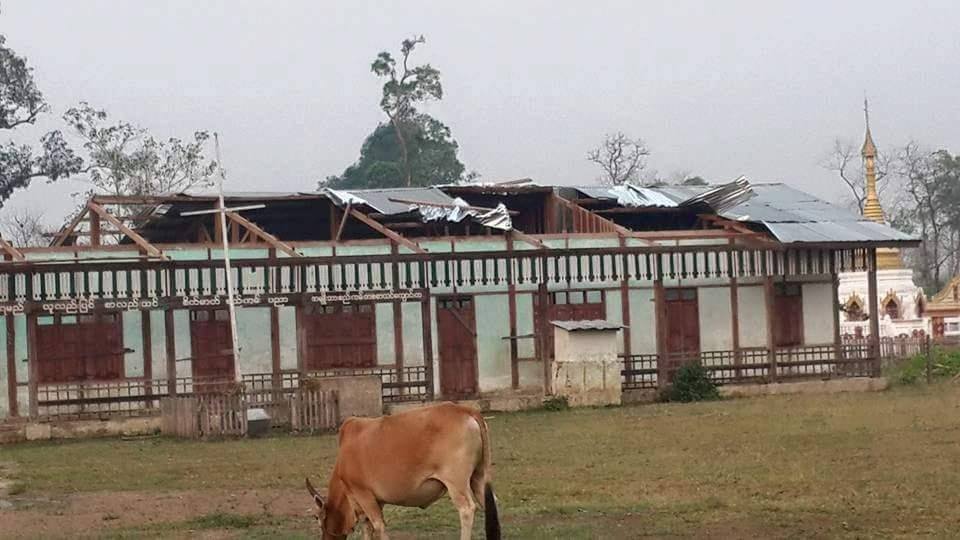 စစ္ကိုင္းႏွင့္ မႏၱေလးတိုင္းတြင္ ေလျပင္းတိုက္ခတ္၊ လူေနအိမ္၊ စာသင္ေက်ာင္းမ်ားပ်က္စီး
