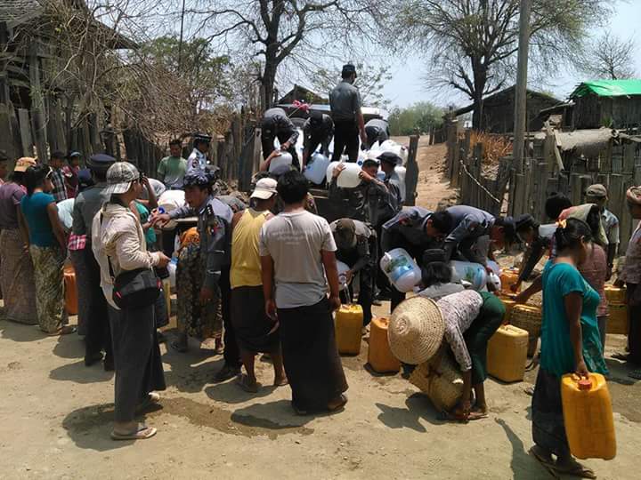 ဂန္႔ေဂါခ႐ုိင္ ေရာင္နက္ေက်းရြာ ေသာက္သံုးေရျပတ္
