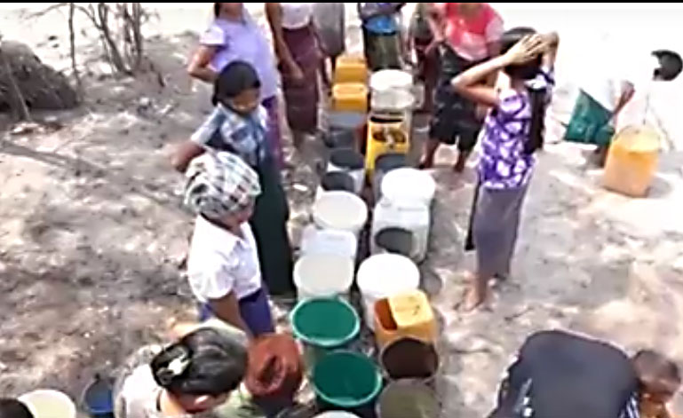 ေနျပည္ေတာ္ ရပ္ကြက္အခ်ဳိ႕ႏွင့္ ေက်းရြာအုပ္စုမ်ားတြင္ ေသာက္သုံးေရ ျပတ္လပ္