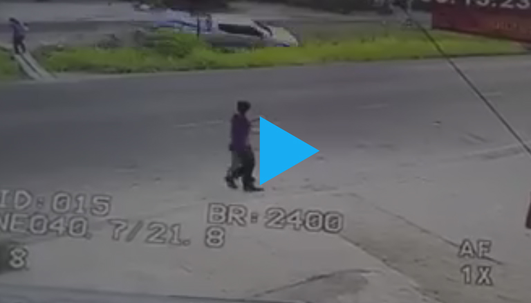 ျမန္မာအလုပ္သမားအုပ္စု ကားတုိက္ခံရမႈ စီစီတီဗြီ႐ုပ္သံ ထြက္ေပၚ (႐ုပ္သံ