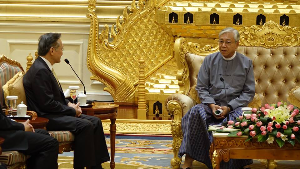 ျမန္မာသမၼတကို ထုိင္းႏိုင္ငံျခားေရး၀န္ႀကီး လာေရာက္ေတြ႔ဆံု (ဓာတ္ပံု)