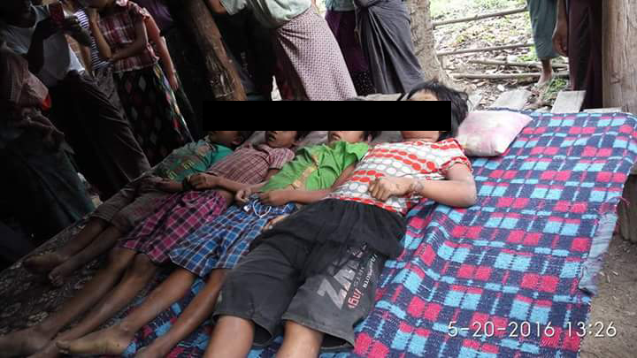 စဥ့္ကူးတြင္ ကေလးငယ္  ေမာင္ႏွမ ၄ ဦး ဓာတ္လုိက္ေသဆုံး