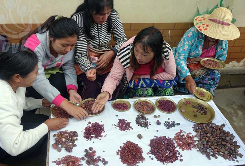 မိုးကုတ္ၿမိဳ႕ ထာပဲြေစ်းတန္း (ဓာတ္ပံု)