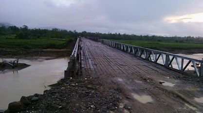 တမူးၿမိဳ႕နယ္ရွိ နန္းသလက္တံတား ပစ္ခတ္ဖ်က္ဆီးခံရ