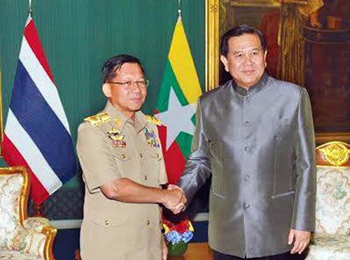 ျမန္မာ-ထိုင္း စစ္ဘက္ေခါင္းေဆာင္မ်ား ခရီးသြားလုပ္ငန္းကိစၥ ေဆြးေႏြး