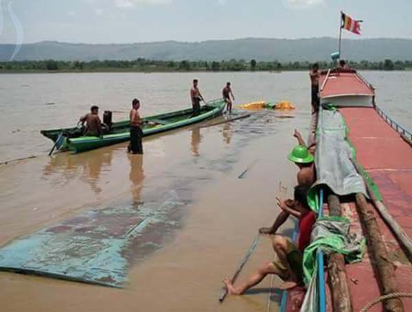 ခ်င္းတြင္းျမစ္တြင္ ကုန္အျမန္ယာဥ္စက္ေလွ တိမ္းေမွာက္
