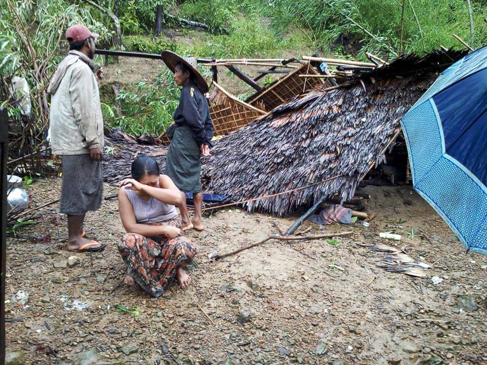 မင္းျပားတြင္ ေလဆင္ႏွာေမာင္းတိုက္ခတ္၊ ေနအိမ္ ၃၆ လုံးပ်က္စီး