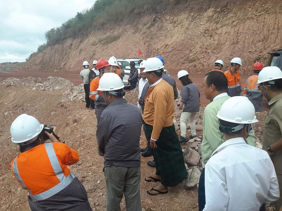 စစ္ကုိင္းတုိင္း၀န္ႀကီးခ်ဳပ္ ေၾကးနီစီမံကိန္းကုိ သြားေရာက္ေလ့လာ
