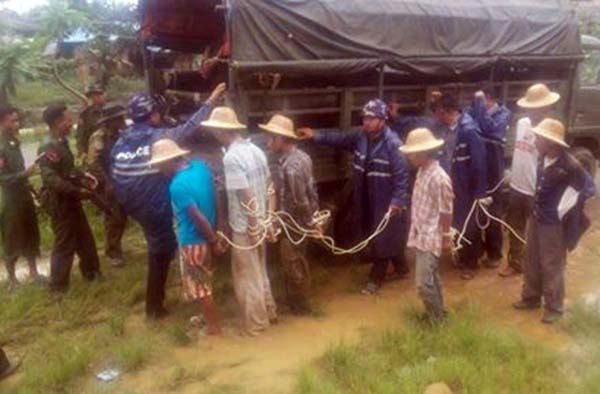 ခႏၱီးတြင္ ဓားျပ ၉ ဦးကို ရြာသားမ်ား ဖမ္းဆီးၿပီး စစ္တပ္ထံ အပ္ႏွံ