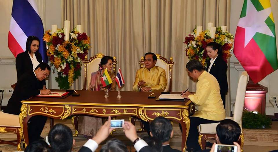 ျမန္မာအလုပ္သမားမ်ားကို ကူညီရန္ ေဒၚေအာင္ဆန္းစုၾကည္ႏွင့္ ထုိင္း၀န္ႀကီးခ်ဳပ္ ကတိေပး