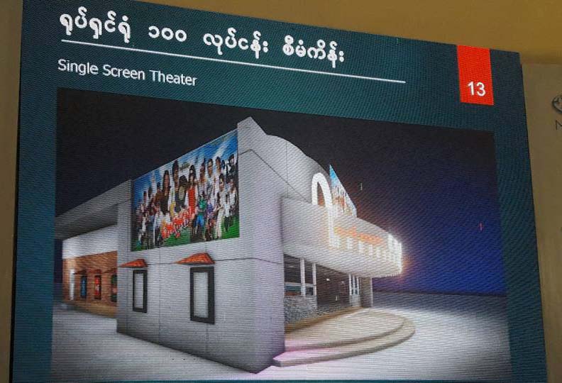 ႐ုပ္ရွင္႐ုံ ၁၀၀ လုပ္ငန္းစီမံကိန္း စာနယ္ဇင္းရွင္းလင္း