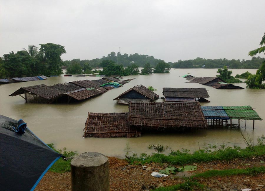 ရခိုင္တြင္  ရက္ဆက္ေရႀကီး၊ ေက်းရြာမ်ားတြင္ အေရးေပၚအကူအညီလိုအပ္