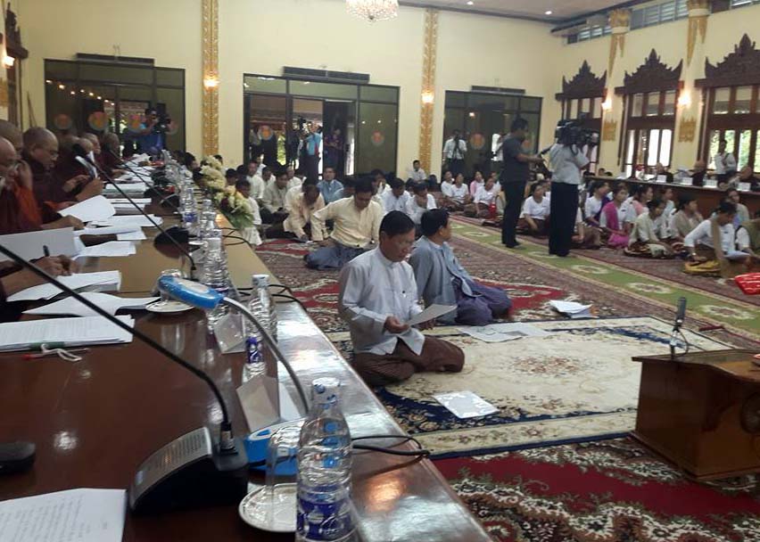 သာသနာသန္႔ရွင္းေရးေဆာင္ရြက္ရန္ သာသနာေရး၀န္ႀကီး ေလ်ာက္ၾကား