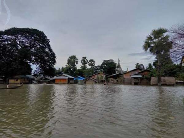 မင္းကင္းၿမိဳ႕ ေရေဘးသင့္ျပည္သူ ၃၀၀ ေက်ာ္ အကူအညီမ်ား လိုအပ္ေန