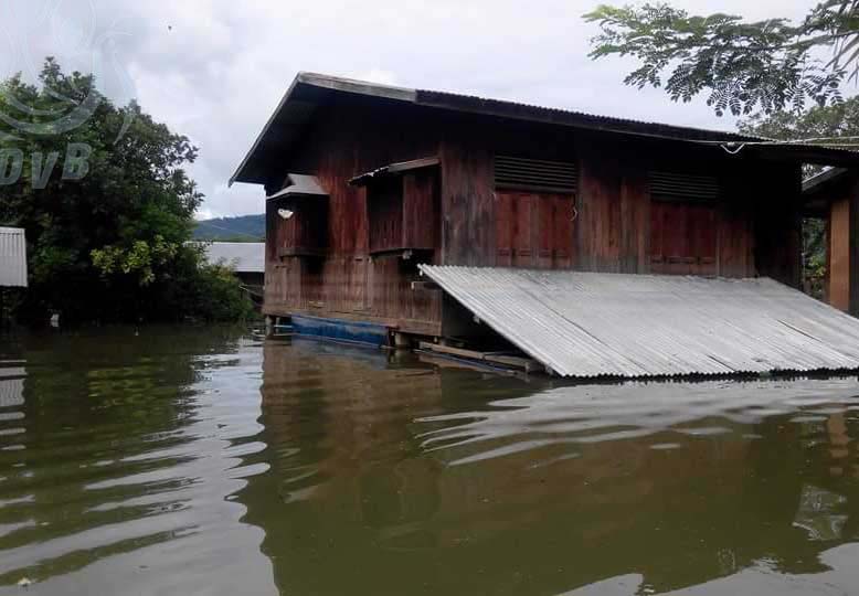 ခ်င္းတြင္းျမစ္ေရျမင့္တက္မႈေၾကာင့္ ေမာ္လိုက္ၿမိဳ႕နယ္တြင္ ေရေဘးဒုကၡသည္ဦးေရ တိုးလာ