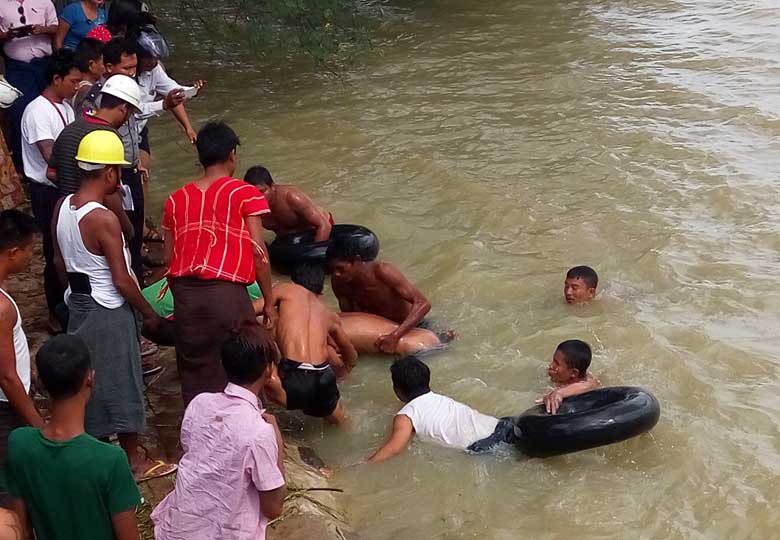 ကန္အတြင္းေရဆင္းကူးရာမွ တပ္မေတာ္သားတဦး ေရနစ္ေသဆံုး‬