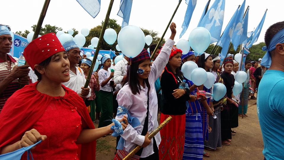 ၂၁ ရာစုပင္လုံညီလာခံ ႀကိဳဆုိေထာက္ခံပြဲ ျမင္းၿခံတြင္ ျပဳလုပ္