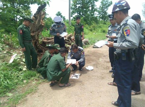 ဘားအံစက္မႈဇုန္အနီး လက္လုပ္ခ်ိန္ကုိက္မုိင္းတလုံး ေပါက္ကြဲ