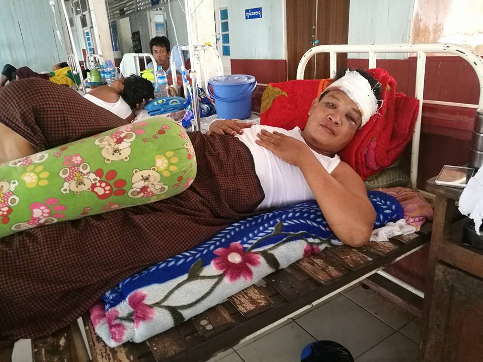 ခႏၲီးခ႐ုိင္ ရဲတပ္ဖြဲ႔၀င္မ်ားကုိ တုိက္ခုိက္ၿပီး အခ်ဳပ္သား ၉ ဦး ထြက္ေျပး