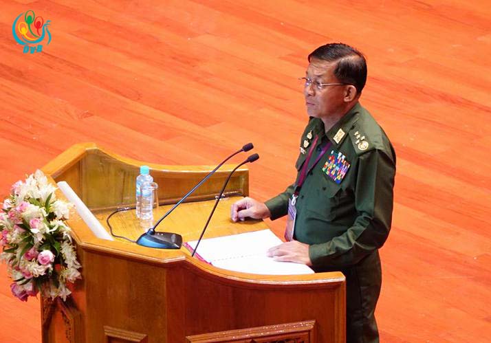 တပ္မေတာ္ကာကြယ္ေရးစီးဦးခ်ဳပ္၏ ၂၁ ရာစုပင္လုံ မိန္႔ခြန္း (႐ုပ္သံ)