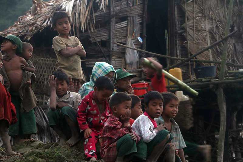 ၀က္သက္ေရာဂါ ကူးစက္ခံခဲ့ရသည့္ နာဂေဒသ ျမင္ကြင္း (ဓာတ္ပုံ)